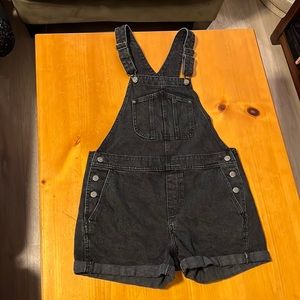 Old navy black overall shorts